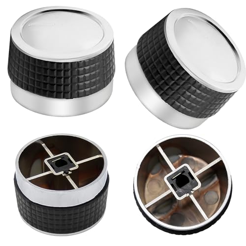 Aynaxcol 4Pcs Gas Grill Control Knobs with Nonslip Grip Gas Burner Replacement Knobs Chrome Plated Plastic with D Shaped Valve Stem BBQ Control Knobs Replacement Rotating Switch by Aynaxcol - Image 5