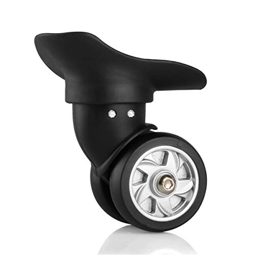 Luggage Wheels Replacement, Suitcase Wheels,Luggage Wheel, (Set of a Pair 360 Degree Swivel Luggage Mute Wheel Suitcase Replacement Repair Wheels Parts Spinner (Color : Gray)(Black)3
