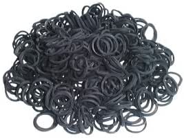 NETPROSHOP 500 Stück Silikon Mähnengummis - Reißfest & Langlebig In Schwarz