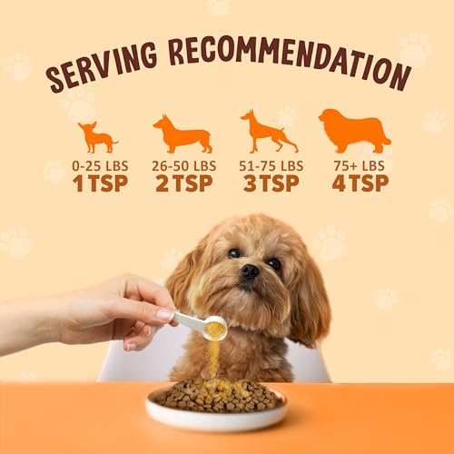 Image of Pumpkin Powder for Dogs - High Fiber Digestive Support with Pumpkin & Sweet Potato - Relieves Diarrhea, Constipation, Upset Stomach - Food Topper or Mix with Water - 8 oz