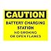 Zing Green Products 20124A, Safety Sign"Caution, Battery Charging" (Pack of 9 pcs)