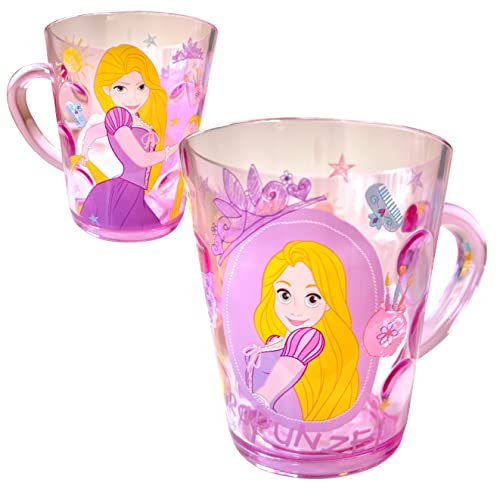 Everyday Delights Princess Rapunzel Pink Durable ABS Plastic Cup, 250ml