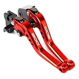 Leva freno e frizione per moto accessori per kawasaki Z900 Z 900 2025 2026 Ultimi modelli con comando regolabile Z900 2025 Accessori Set leve frizione e freno (Rosso)
