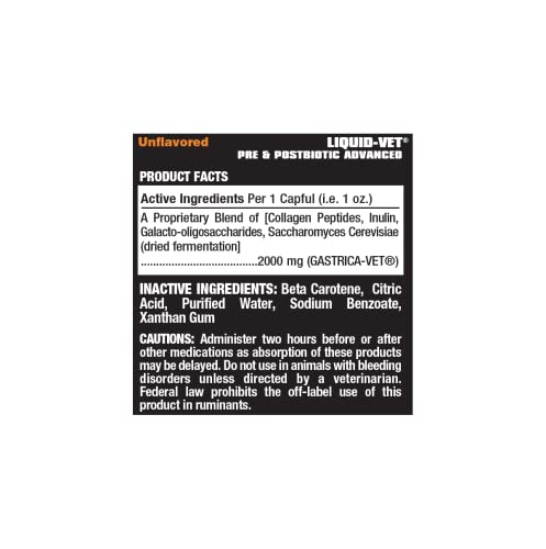 Liquid-Vet K9 Pre & PostBiotic Advanced (Allergy-Friendly Unflavored, 8oz/2Pack) Liquid-Vet K9 Pre & PostBiotic Advanced (Allergy-Friendly Unflavored, 8oz/2Pack)