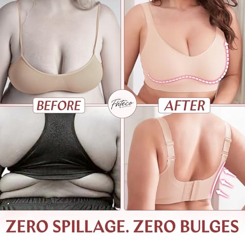 Image of Smoothing Bra Anti Sagging Wireless Push Up Bras for Women No Underwire Full Coverage Bra Comfy Bras for Women