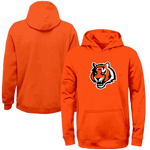 Sudadera con capucha NFL Cincinnati Bengals para niños, forro polar juvenil naranja 8-20