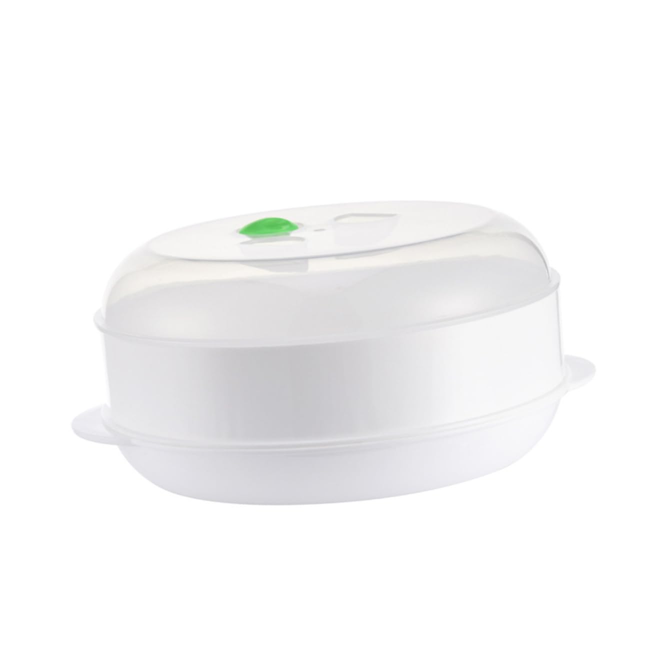 UTHCLO 1pc Single Tier Steamer Food Steamer Steam Container Microwave Oven Steamer Convenient Steamer Cookware Steamer Kitchen Gadget Steamer Cookware Steamer Container re-usable