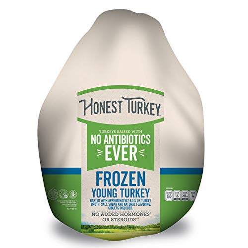 Honest Turkey Whole Turkey, 10-14 lbs., Frozen - Turkeys raised with No Antibiotics Ever