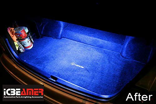 Tira LED ICBEAMER 12 pulg Luz azul alta potencia miniatura 5