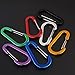QIYUDUOLA 5 Pcs Aluminum Alloy Carabiner Clip Outdoor Hiking Spring Clip Hooks Keychain Clip Clasp