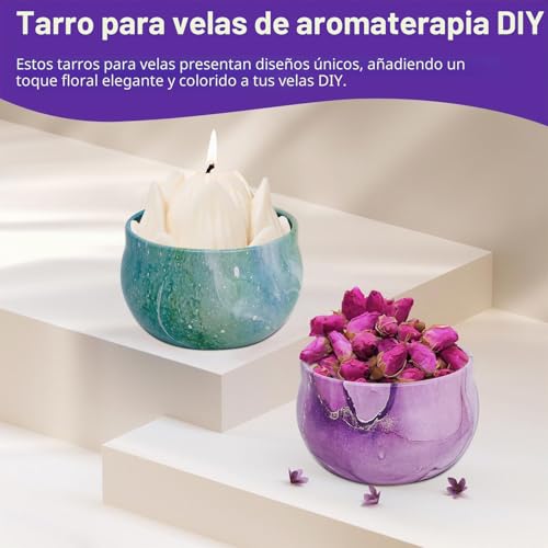 Miniatura 3 de 12 Piezas De Pequeñas Latas De Vela, Recipientes Para Hacer Velas, Latas De Metal Para Fabricación De Velas De 65 Ml, Recipientes Redondos De Almacenamiento De Velas En Paquete Grande, Latas De Vela