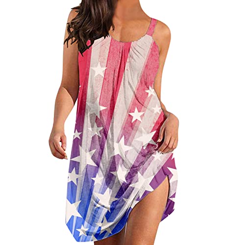 Vestidos Boho de verão para mulheres, vestido casual de férias na praia, sexy, sem mangas, regata, d