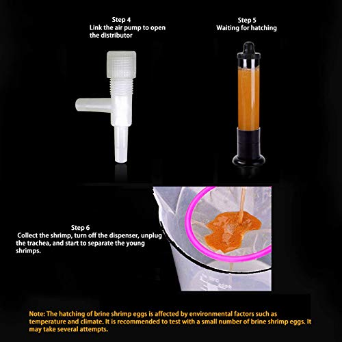 Newcomdigi Brine Shrimp Eggs Incubator, Hatchery For Artemia Eggs, Live Artemia Cysts Hatchery Kit, Diy Aquarium Fish Tank Hatch Tool For Fish Food (4 Pcs Set) #TOP3