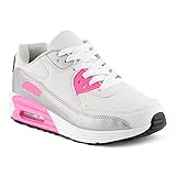 högl schuhe fuchsia  FiveSix Herren Damen Sportschuhe Dämpfung Sneaker Laufschuhe Weiss/Silber/Fuchsia-W EU 39