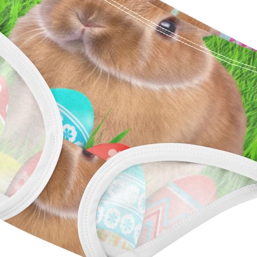 Brown Bunny Easter Eggs Green Girls Underwear Toddlers 2t Cotton Panties Little Girl Animal Briefs Girls Undies4