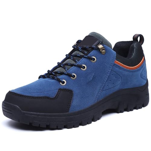 Botas de montaña Impermeables para Mujer Zapatos de Senderismo Antideslizantes Naranja Primavera y otoño Zapatos de Malla Transpirable Casual al Aire Libre Zapatillas de Gran tamaño