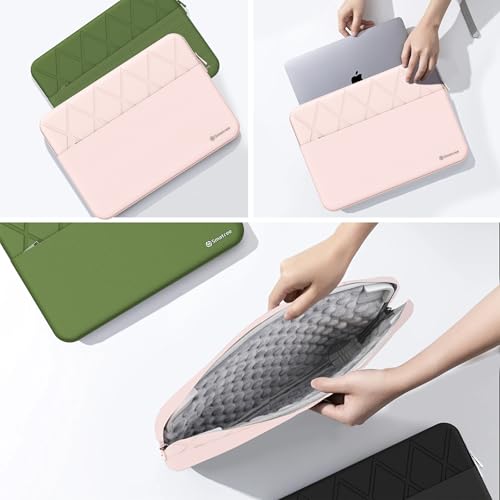Image of Smatree Laptop Sleeve for 13.6 inch MacBook Air M4 2025 /2024 M3 A3113 | for 13.6 inch MacBook Air 2022 M2 A2681,13.3 inch MacBook Pro M2 2022 /M1 2020-2016 A2338,MacBookAir M1 2020-2018,Pink(E411P)