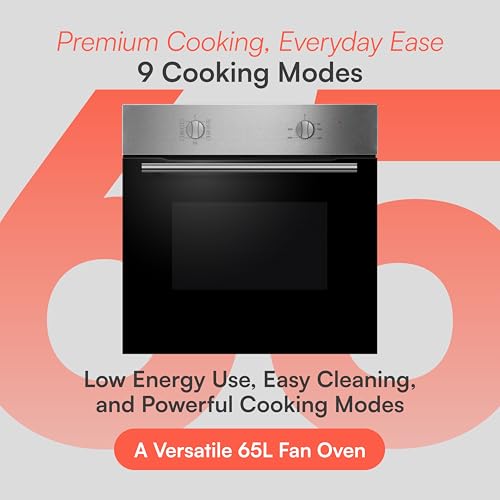 Cookology Built-in Electric Fan Oven in Stainless Steel - 65 Litre Capacity – Single Oven with Grill - Mechanical Controls - A Energy Rating – BOFA65SS - Image 3