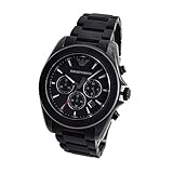エンポリオ アルマーニ EMPORIO ARMANI シグマ Sigma クオーツ クロノ メンズ 腕時計 AR6092 ブラック [並行輸入品]