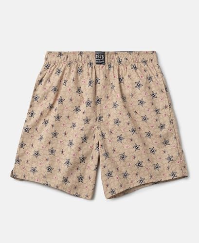 Image of Jockey UB08 Boy's Super Combed Mercerized Cotton Woven Fabric Printed Boxer Shorts with Side Pockets (Pack of 2)