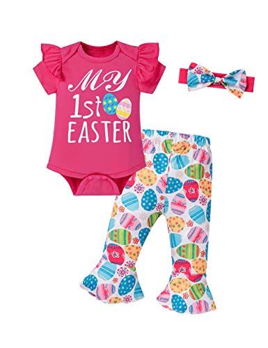 Image of LATOBREATH Baby Girl My First Easter Outfit Bunny Cute Clothes
