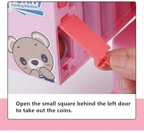 Image of Funny Vending Machine Toy for Kids with Coin Slot, Pretend Play Drink Dispenser, Blue and Pink, Ages 36 Months and Up