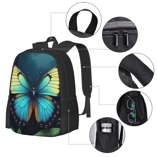 Backpack For Women Men Unisex Butterfly Large Capacity Backpack For Travel Hiking Camping 17 Inch4