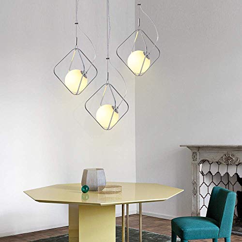 Lustre cage à oiseaux diamant pour un éclairage de chevet doux
