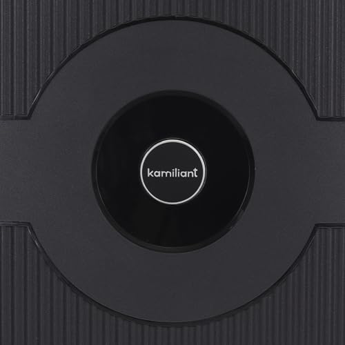 Image of Kamiliant Cabin Polypropylene KAM Double 8 Spinner Wheels Hard Shell Suitcase Might DW SP55CM Black,Small