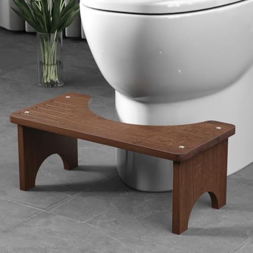 Taburete de baño de madera resistente de alta estabilidad con acabado robusto 3