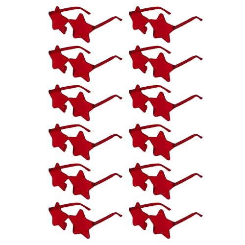 12PCS Star Sunglasses Bulk Star Shaped Sunglasses Party Favors Halloween Party Glasses