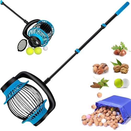 Raccoglitore di Noci, Rullo Raccoglitore di Ghiande da 40-100 Cm, Rullo Raccoglitore di Noci, Raccoglitore Manuale di Noci da Giardino, Raccoglitore di Frutta per La Raccolta di Noci Americane