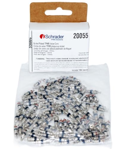 Schrader 20055 TPMS Nickel Plated Valve Core - Pack of 100