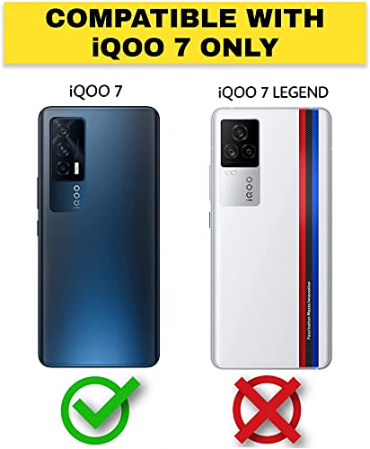 Image of RIGGEAR Sleek Back Cover Case Compatible with iQOO 7 (TPU+PC | Dragon)