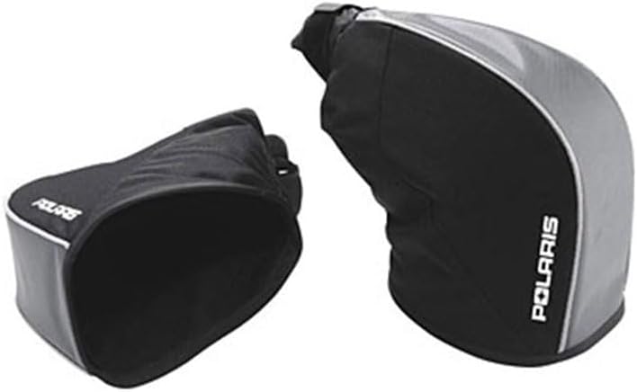 Polaris Snowmobile Universal Formed Snowmobile Handlebar Gauntlets - Black - 2879796