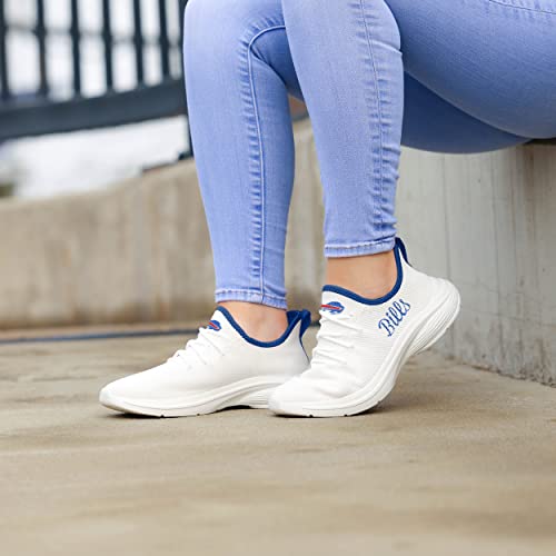 Image of FOCO NFL Womens NFL Team Logo White Athletic Shoes Sneakers