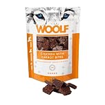 WOOLF Chicken with Carrot Bites - Complementary Snacks for Dogs. Dog Treats with All-Natural Ingredients and High Meat Content, Balanced Nutrition, Free from Artificial Additives (100g)