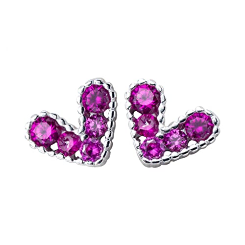 Boucles d'oreilles de goujon waqih le cadeau d'amour pour une dame
