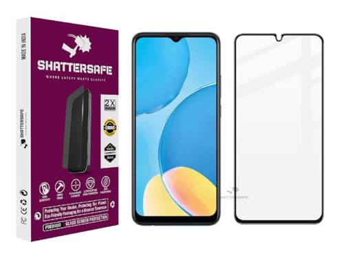 Image of Shattersafe Oleophobic Tempered Glass For Oppo A15 / A5 / A9 / A15s / A16 / A16e / A16k / A17 / A17k / A18 / A31 / A38 / A57 / A59 5G / A77 / A77s / A78 5G [Pack of 1]. Easy Installation Kit.