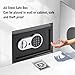 Hyuduo Home Safe Box Mini Safe Box Security Cabinet with Digital Keypad Lock and Keys for Home Office Travel Jewelry Storage