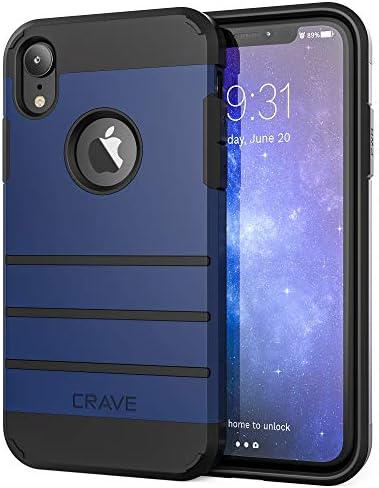 Crave iPhone XR Case, Strong Guard Protection Series Case for Apple iPhone XR (6.1 inch) - Navy