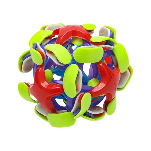 Juguete de bola de respiración de colores – Bola elástica expandible para niños adultos | Bailes de agitación sensorial telescópica para juegos al aire libre, juegos de lanzamiento, relajación, G