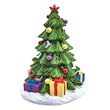 M2cbridge Christmas Tree Aquarium Ornament Pumpkin Holiday Decoration for Aquarium Betta Fish Landscaping Decor (Christmas Tree)