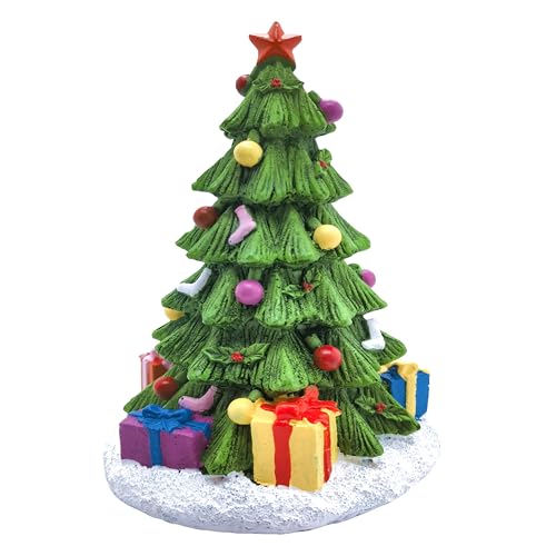 M2cbridge Christmas Tree Aquarium Ornament Pumpkin Holiday Decoration for Aquarium Betta Fish Landscaping Decor (Christmas Tree)