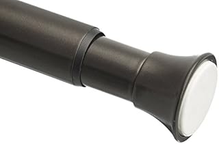 Amazon Basics Shower Curtain Tension Rod - 91 to 137 cm, Bronze