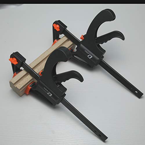 image for D DUSSAL Quick Grip Clamps for Woodworking 2 Different Size Ratchet Ba