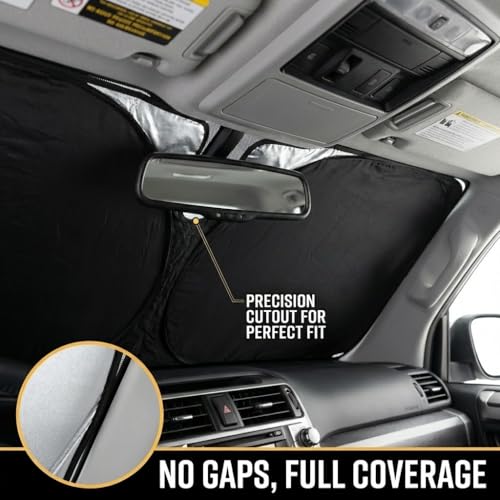 for Lexus is Sun Shade Windshield Cover - Custom Fit is Accessories 2014-2025 2026 Sunshade Foldable UV Protection & Heat Shield Sun Visor Accessories - Image 3