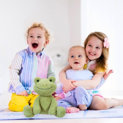 YCFAIIKG Frosch Kuscheltier für Kinder - Plüsch Frosch Weiche und Komfortable Plüschpuppe - 25cm