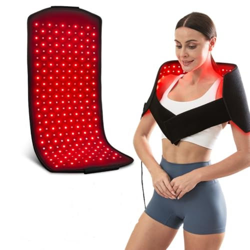 Tapete infrarrojo para cuerpo, cinturón de pulso de luz roja cercana al infrarrojo, cinturón rojo e infrarrojo con longitudes de onda de 660 nm y 850 nm para cintura, espalda y hombro