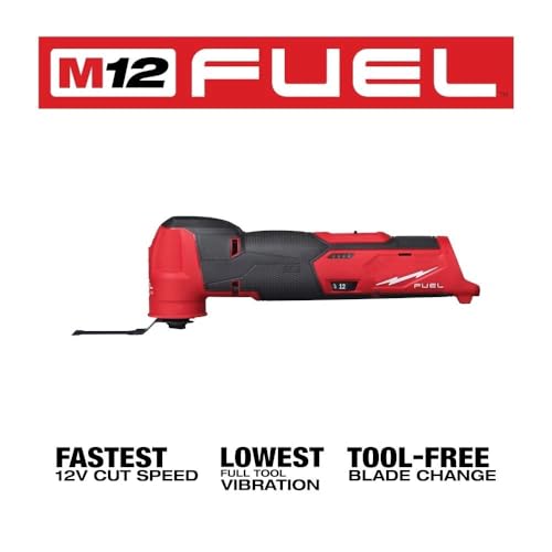 2526-20 for Milwaukee M12 FUEL 12V Brushless Cordless Oscillating Multi-Tool Red/Black - Bare Tool - Thumbnail 4